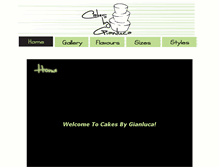 Tablet Screenshot of cakesbygianluca.com.au